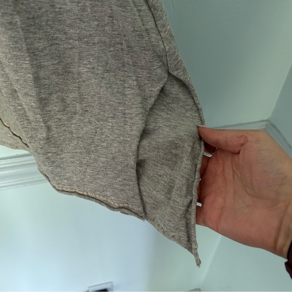 Johnny Was Gray Kemi Knit Drape Short Sleeve Blouse Size Small - Picture 7 of 14